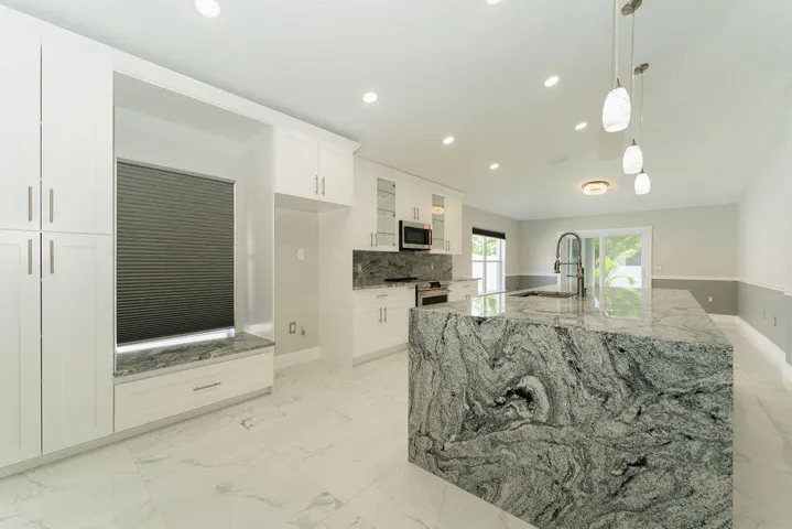 Plenty of cabinetry in the kitchen and storage