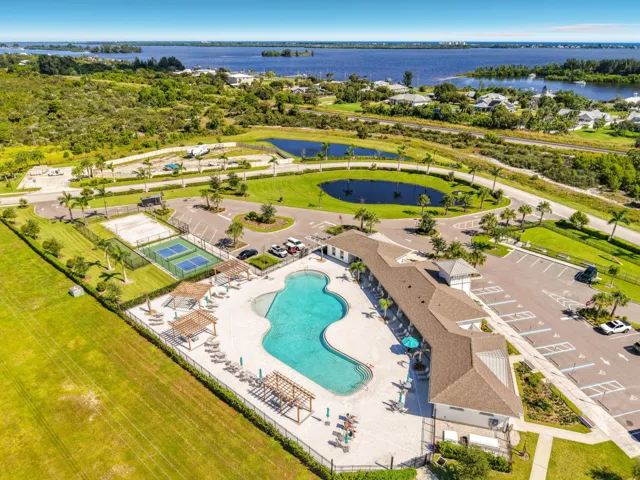 Aerial Best of amenities and river