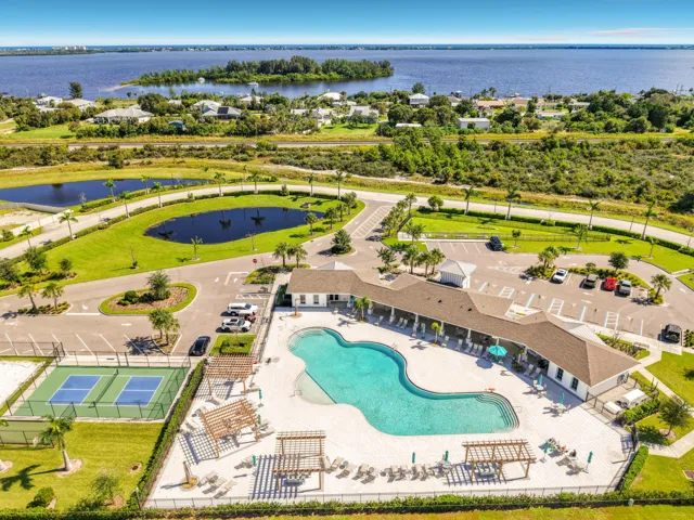 Aerial amenities and river