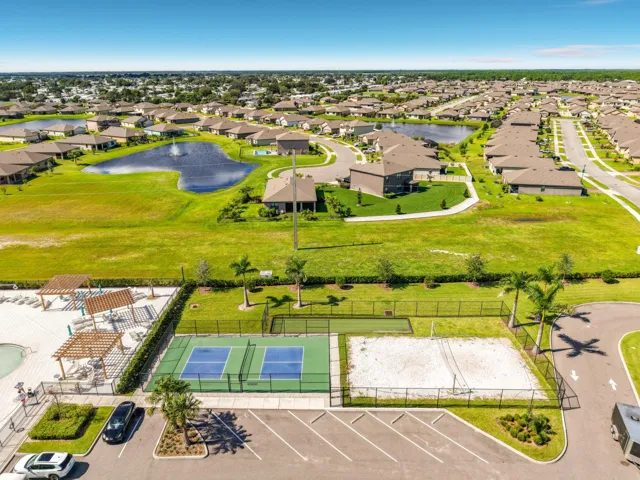 Aerial tennis and volleyball