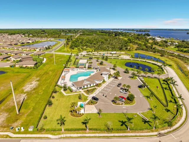 Aerial best of full shot amenities and h