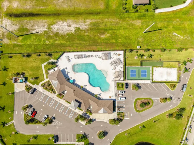 Aerital overhead all amenities