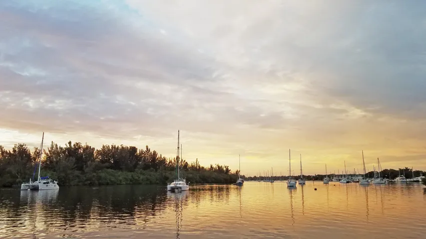 Boats Near Vero Marina