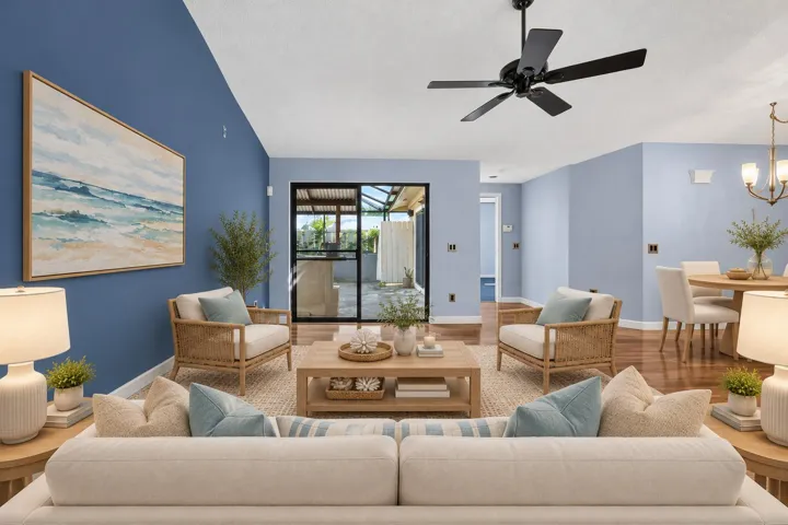 Living Room Virtually Staged