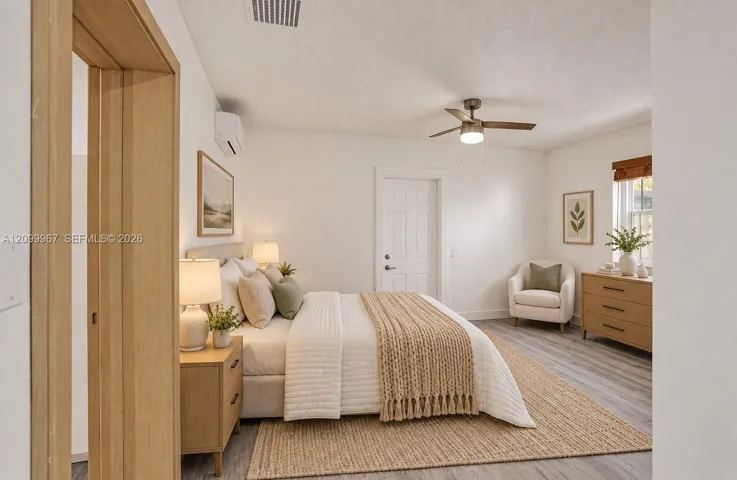 Primary Bedroom #2 w/Private entry Virtually Staged