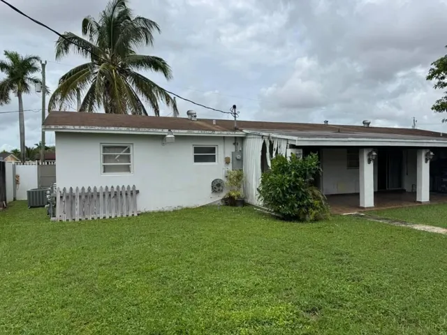 left side back yard