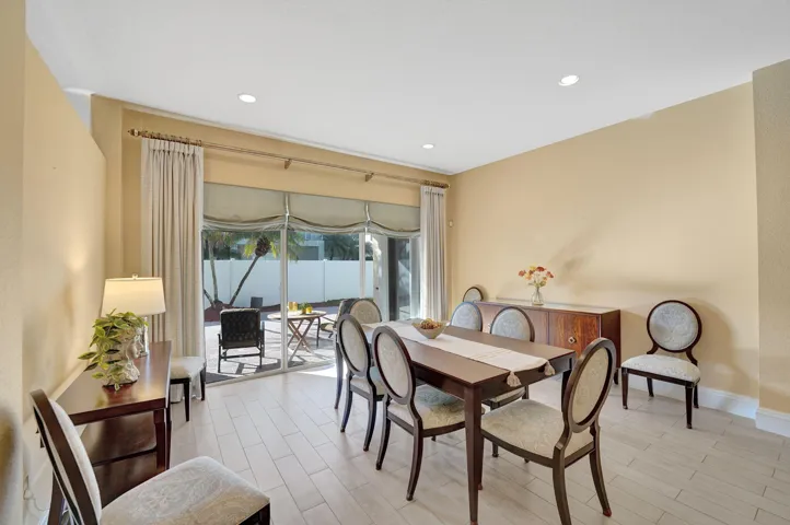 View of Covered Patio from Dining Room