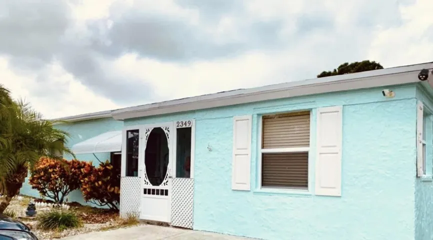 Front View Facing East