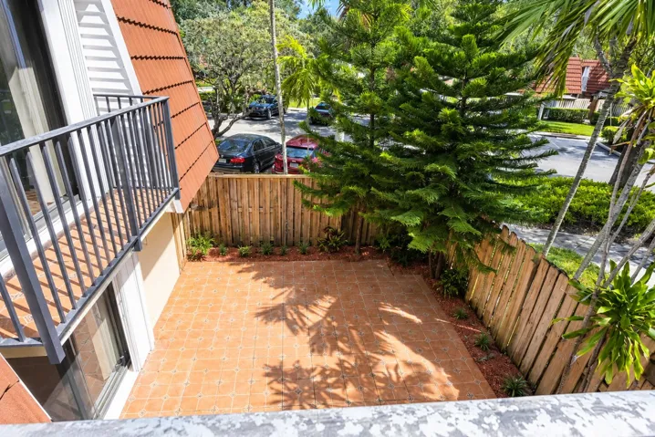 Balcony off main bedroom and another off 2nd bedroom looking over courtyard