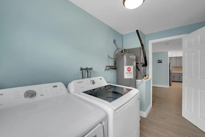 Separate indoor laundry