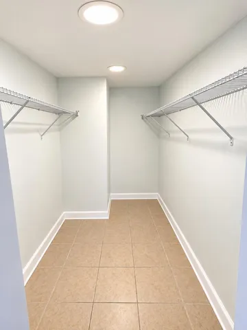 Minimalist Walk-In Closet Interior