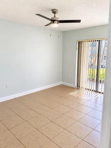 Bright Minimalist Room with Sliding Glas