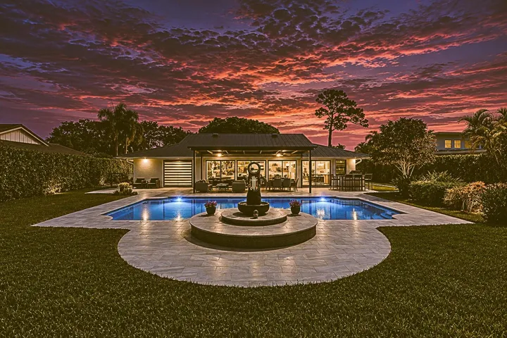 Night Shot House Rear