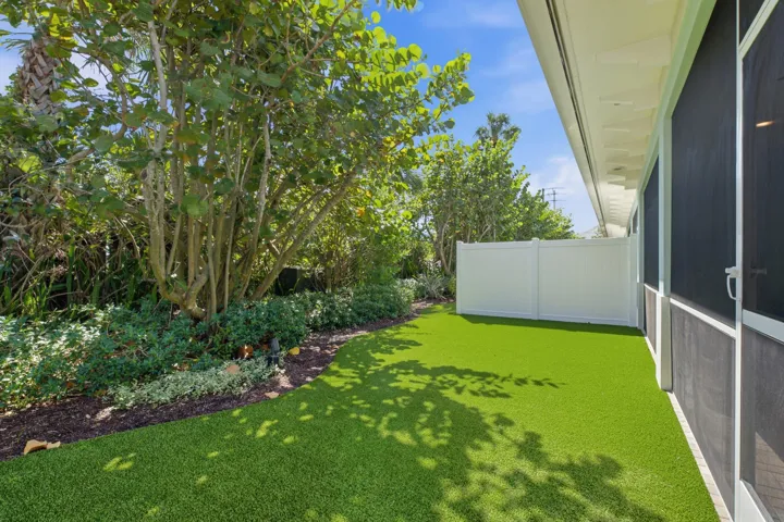 Turf backyard