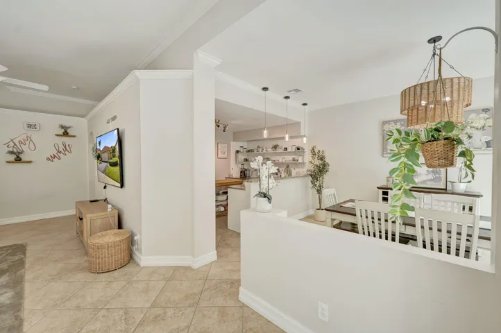 view to dining area kitchen