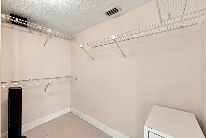 Walk in closet in the Primary