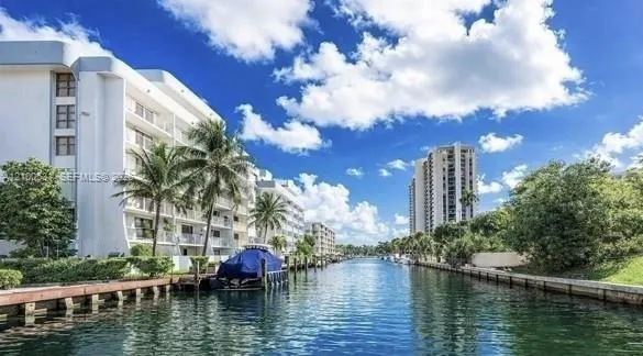 waterfront building with private dockage