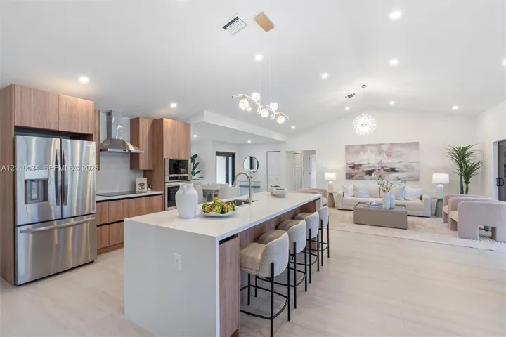 Open-concept kitchen
