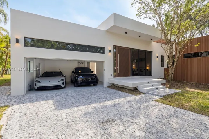 Two-car garage with space for lift
