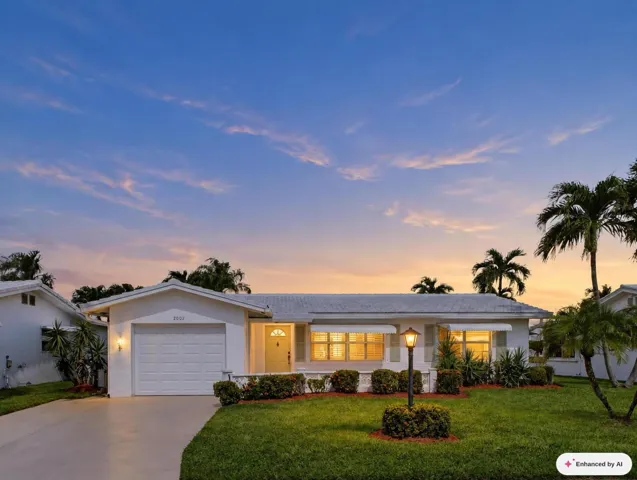 “This image has been Ai Edited to illustrate the property's Dusk or Twilight View”