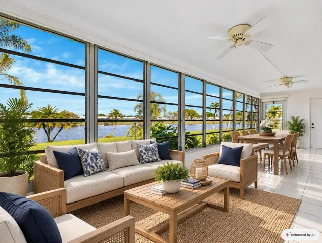 Sunroom Staged