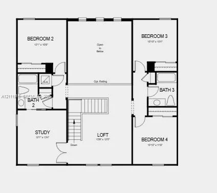 Floor 2 - Additional Highlights Include: pendant lights at kitchen, gourmet kitchen, 8' interior doors, deluxe primary bath with shower and garden tub, pre-plumb sink at laundry, outdoor kitchen rough-in, and whole house impact windows