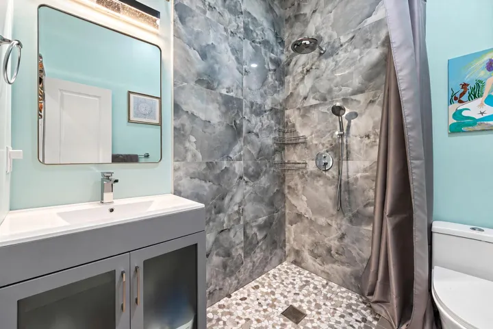 Modern Aqua Marble Bathroom