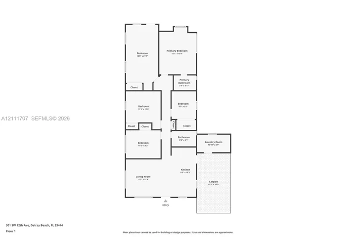 Single level floor plan