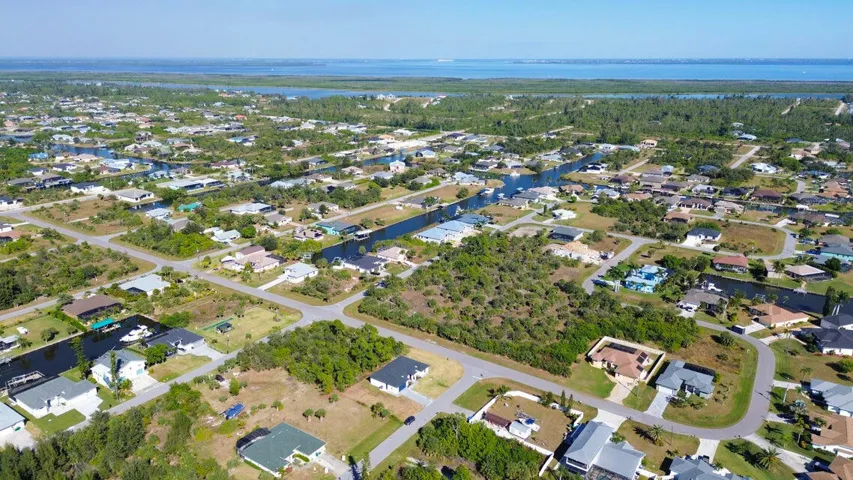 Panoramic Neighborhood Aerial View