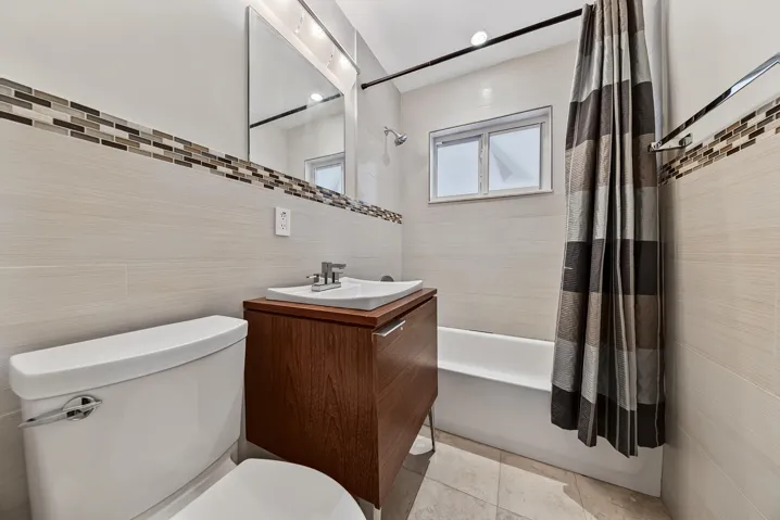 Hallway bathroom