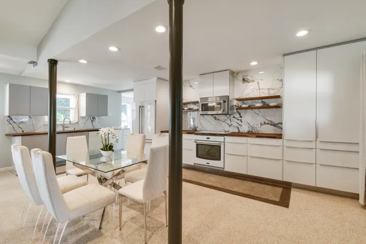 Kitchen and dining area