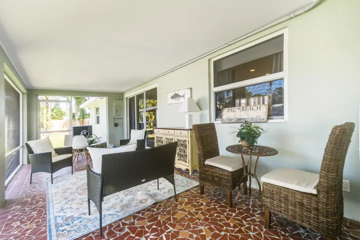 Screened patio