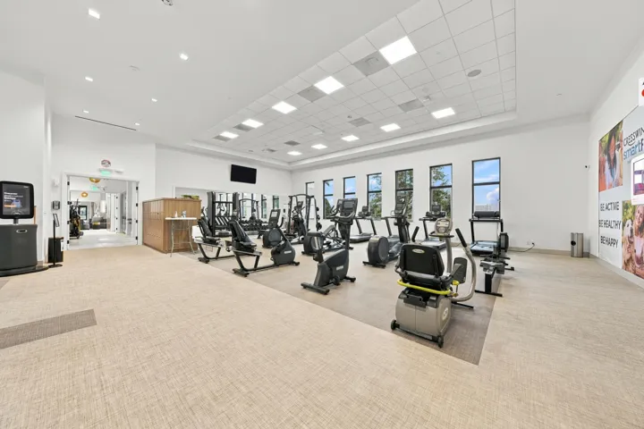 Cresswind clubhouse fitness center machines and free weights