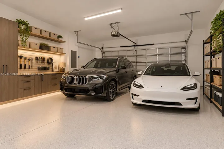Digital staged Garage