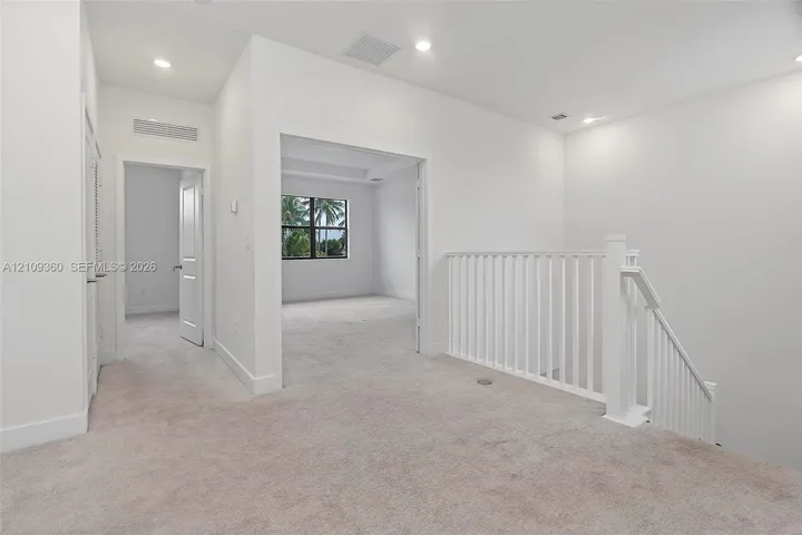 Living area at the end of the stairs