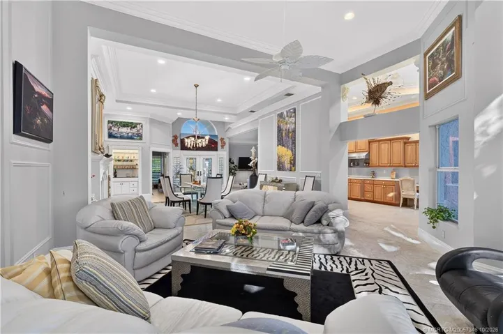 Expanded Living Area with Crown Molding