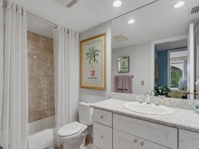 Hall Bath with tub.