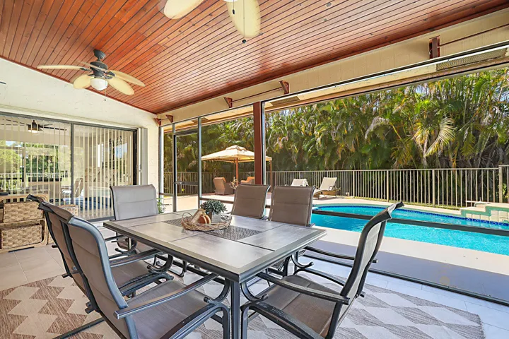 Newly screened porch