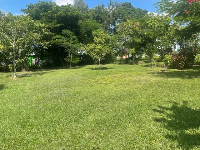 Expansive backyard featuring a sprawling lawn and mature trees