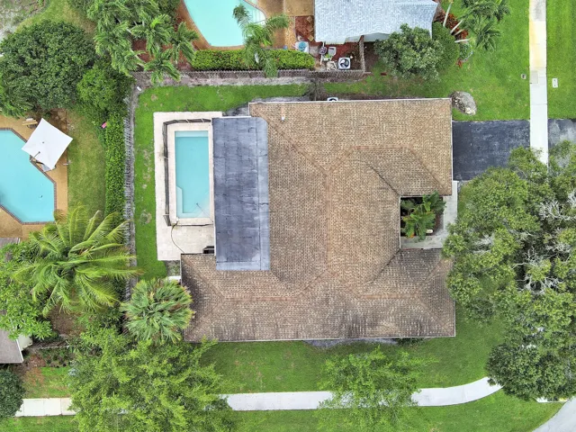 Overhead Aerial of House