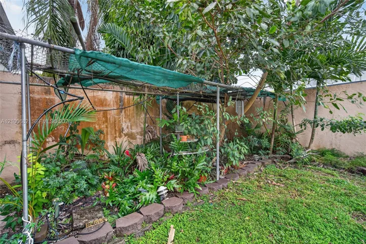 Outdoor garden area in your private back yard *