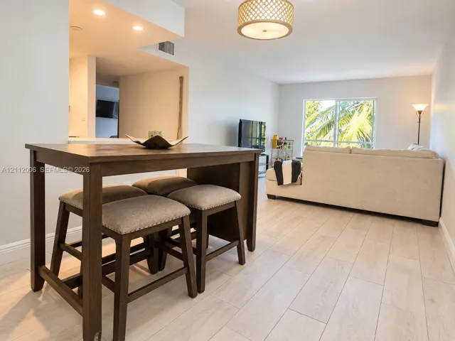 Open concept Dining and Living area