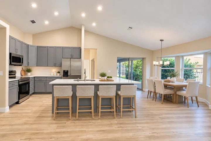 Virtually Staged Kitchen and Nook