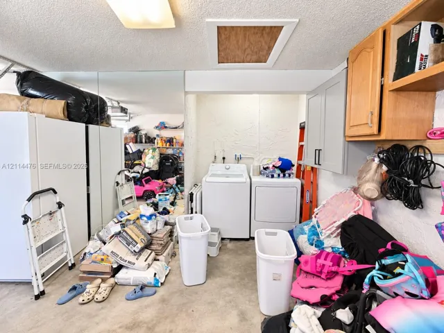 Utility area in the garage