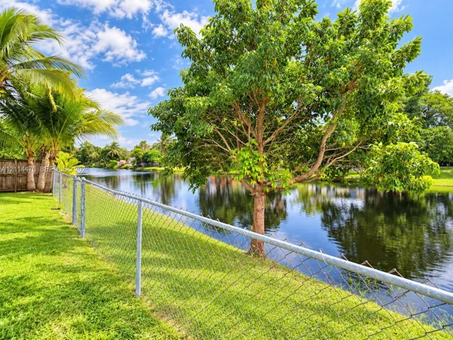Waterfront backyard