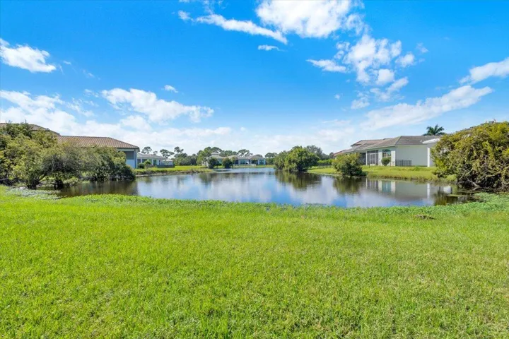 Backyard overlooking Lake