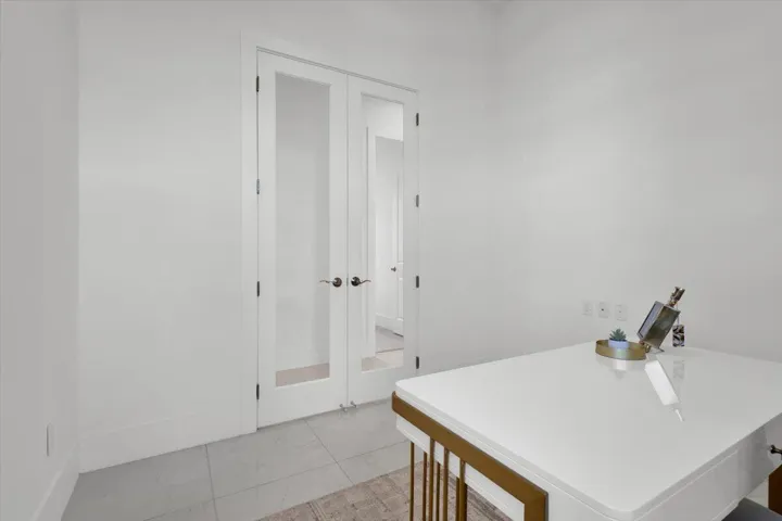 Private office with french doors