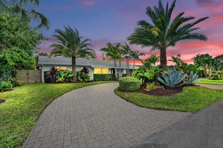 Sunset - front of home.