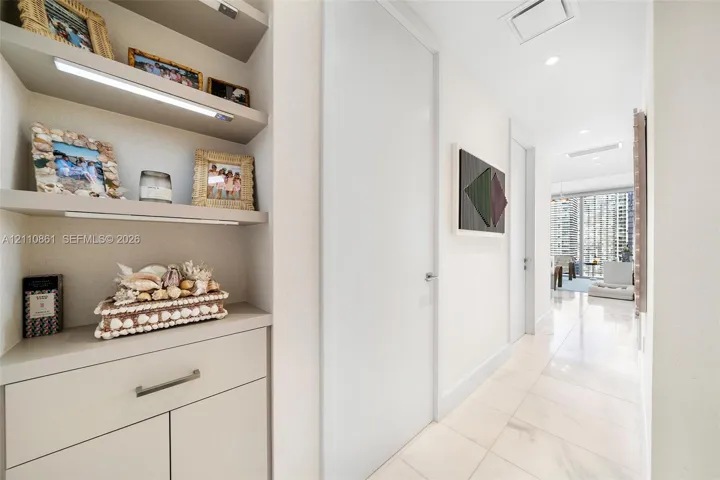 Foyer Entrance - Custom Shelving