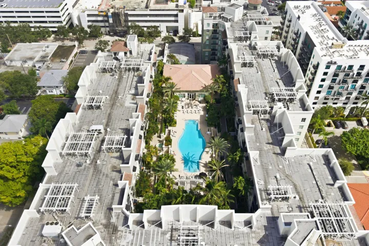 40 - Aerial Pool Courtyard